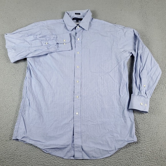 Tommy Hilfiger Other - Tommy Hilfiger Shirt Mens 16 Blue Dress Button Up Long Sleeve *